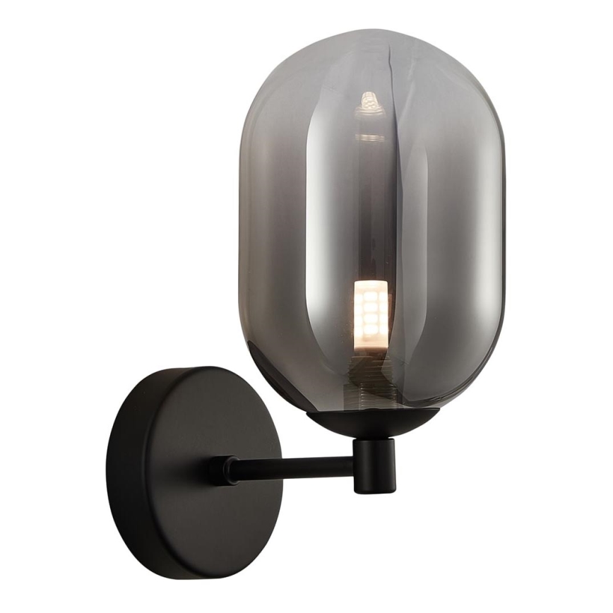 Applique ALIAS 1xG9/8W/230V nero/grigio