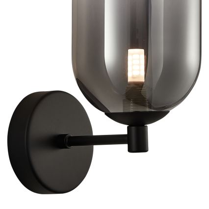 Applique ALIAS 1xG9/8W/230V nero/grigio