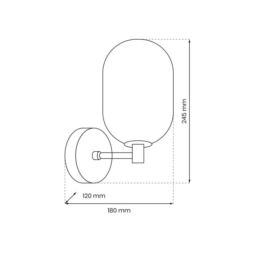Applique ALIAS 1xG9/8W/230V oro