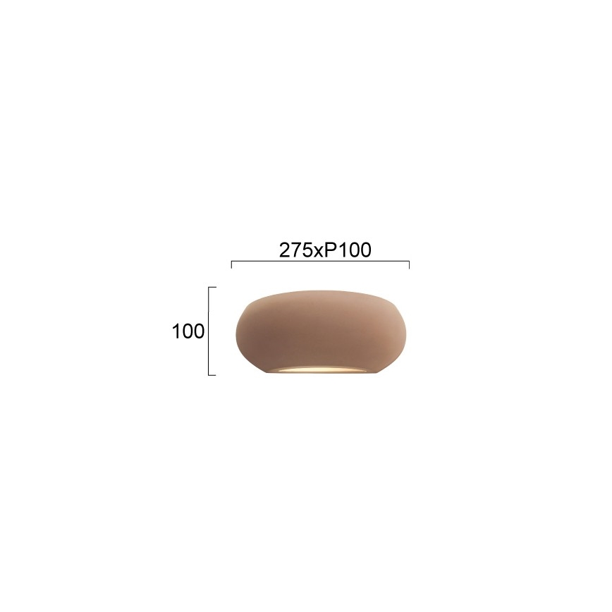 Applique ANITA 1xE27/20W/230V marrone