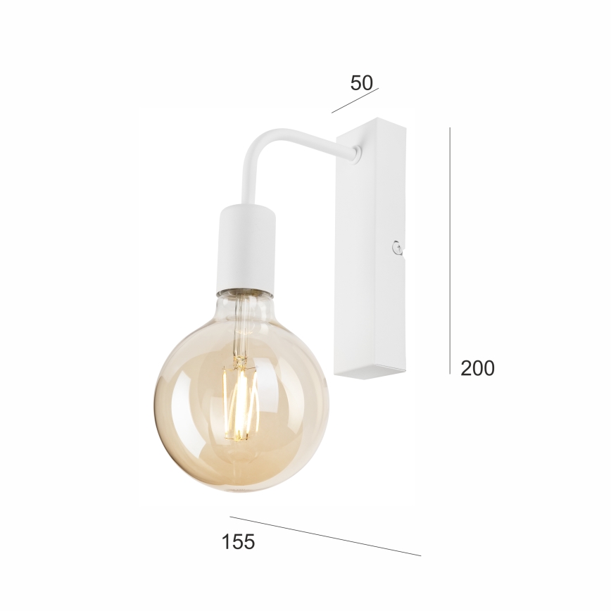 Applique ASTRID 1xE27/60W/230V bianco