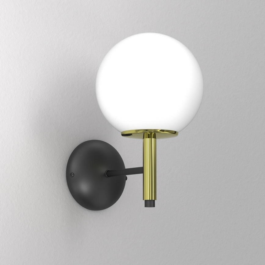 Applique AWINION 1xE27/15W/230V bianco/oro/nero