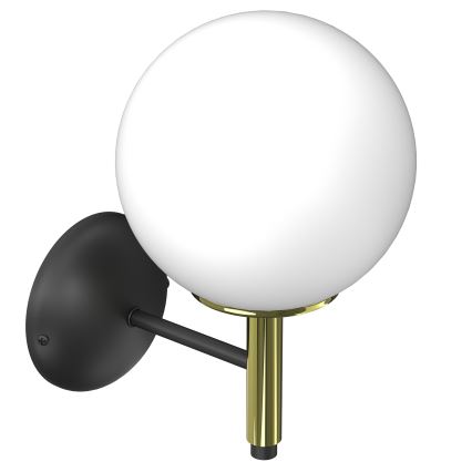 Applique AWINION 1xE27/15W/230V bianco/oro/nero