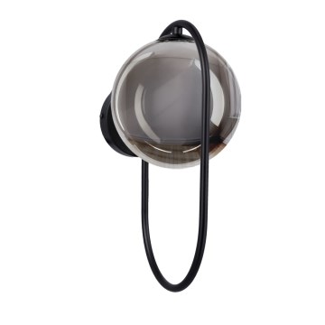 Applique CORDEL 1xG9/28W/230V nero/fumé nero