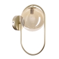 Applique CORDEL 1xG9/28W/230V ottone/fumé beige