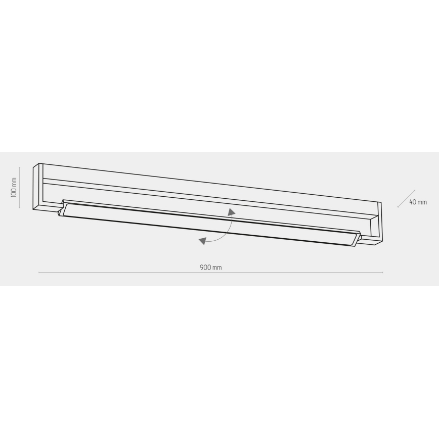 Applique da bagno a LED DEKSTER LED/36W/230V IP44 bianco