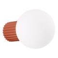 Applique da bagno HALO 1xG9/8W/230V diametro 12 cm IP44 arancione