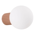 Applique da bagno HALO 1xG9/8W/230V diametro 12 cm IP44 marrone