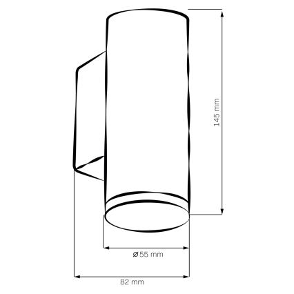 Applique da parete per bagno LED RGBW dimmerabile TURYN 1xGU10/6W/230V 3000K Wi-Fi IP44 nera