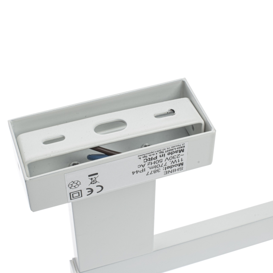 Applique da bagno SHINE LED, 11 W, 230 V, 45 cm, IP44, bianco