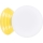Applique da bagno ZORI 1xG9/8W/230V IP44 gialla