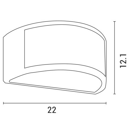 Applique da esterno 1xE27/10W/230V IP54 grigio