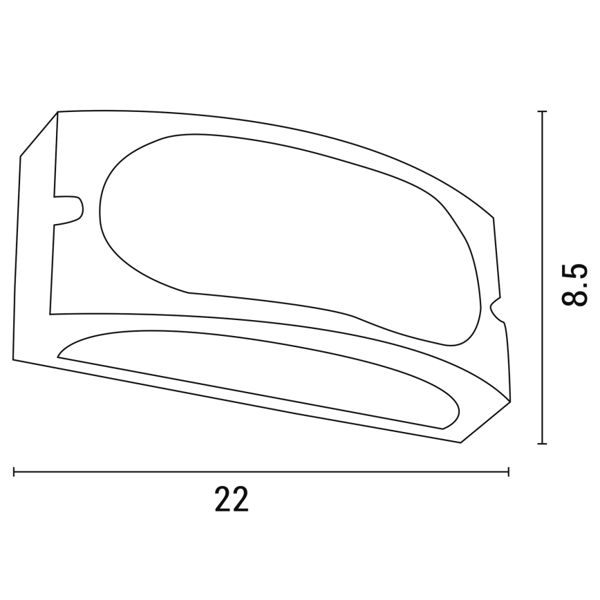 Applique da esterno 1xE27/10W/230V IP54 grigio