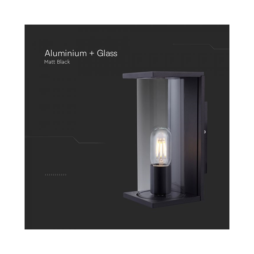 Applique da esterno 1xE27/60W/230V IP44 nera