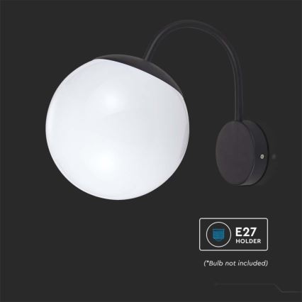 Applique da esterno 1xE27/60W/230V IP44 nero