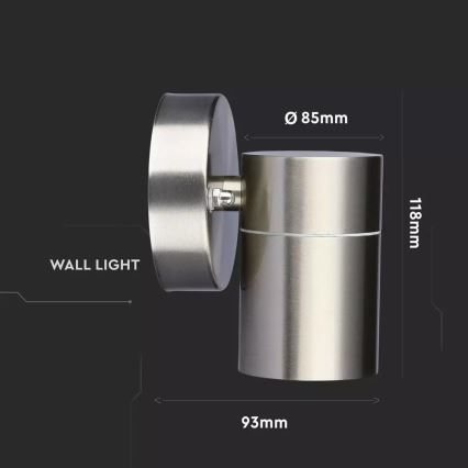 Applique da esterno 1xGU10/35W/230V IP44