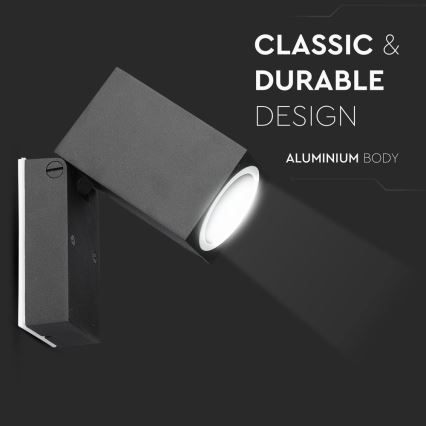 Applique da esterno 1xGU10/35W/230V IP44 nero