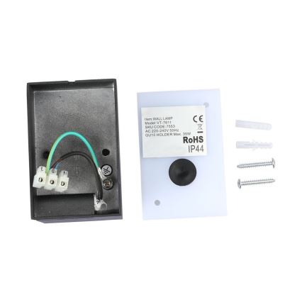 Applique da esterno 1xGU10/35W/230V IP44 nero