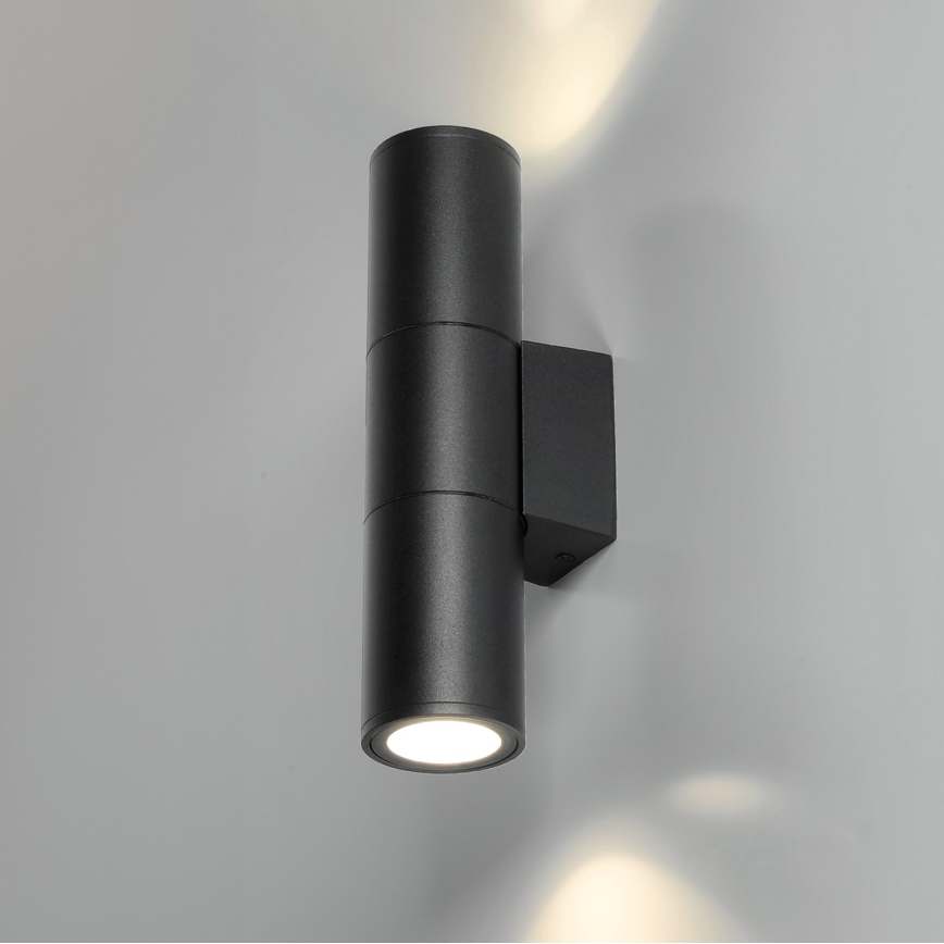 Applique da esterno 2xGU10/35W/230V IP54 arrotondato nero