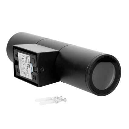 Applique da esterno 2xGU10/35W/230V IP54 arrotondato nero