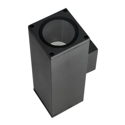 Applique da esterno 2xGU10/35W/230V IP54 quadrato nero