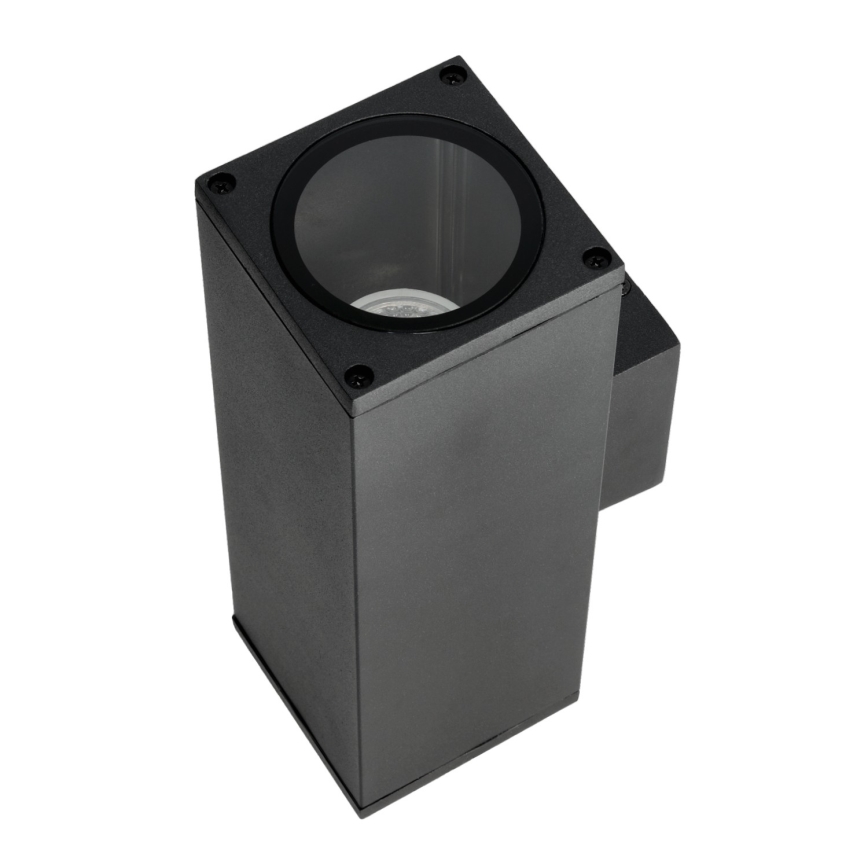 Applique da esterno 2xGU10/35W/230V IP54 quadrato nero