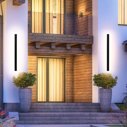 Applique da esterno a LED/16W/230V 4000K IP65 101 cm nero