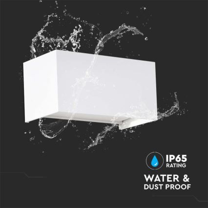 Applique da esterno a LED, 24W, 230V, 4000K, IP65, bianca
