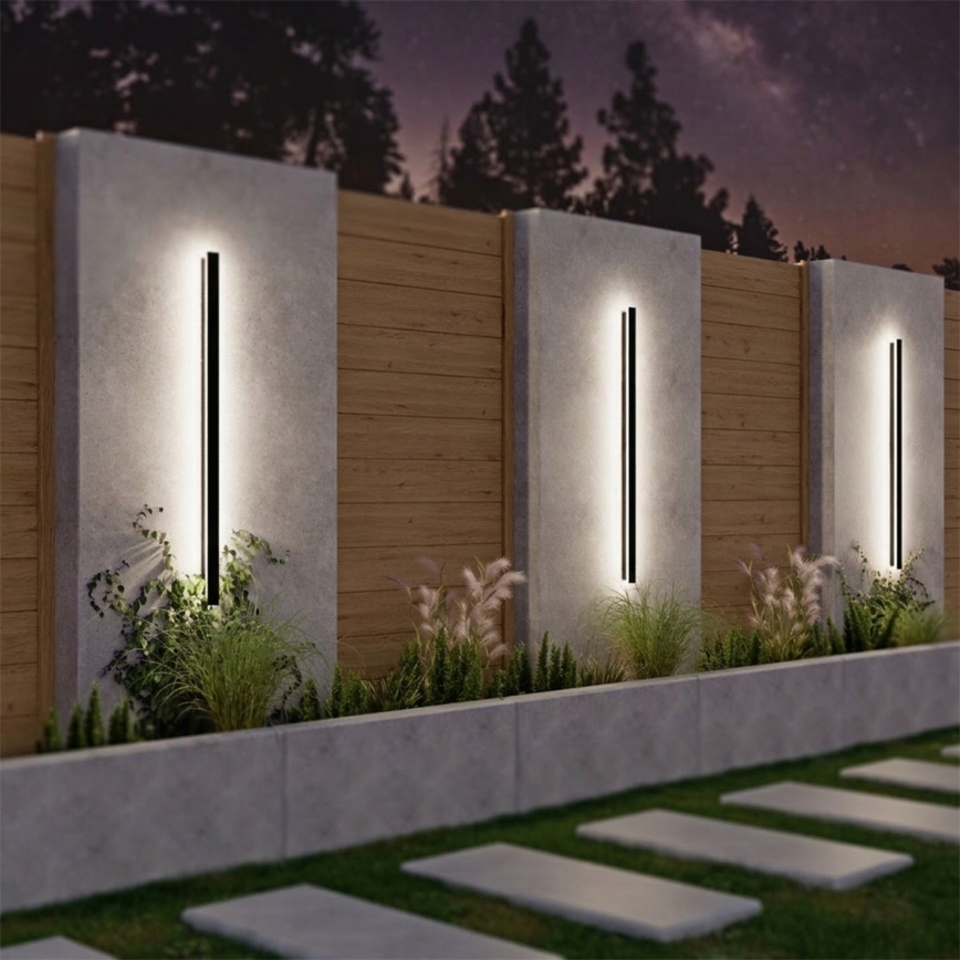 Applique da esterno a LED 30W/230V 100 cm IP65 nero