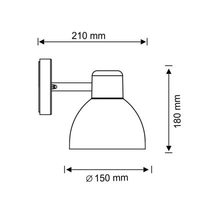 Applique da esterno ARNE 1xE27/10W/230V IP44