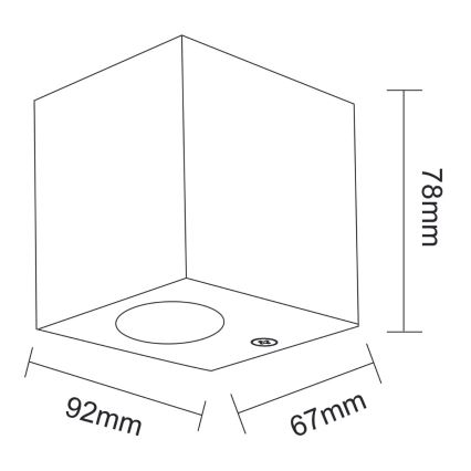 Applique da esterno BOSTON 1xGU10/10W/230V