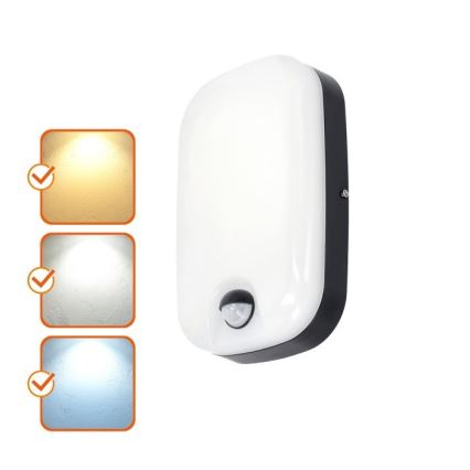 LED Lampada da parete per esterni con sensore di movimento e crepuscolare BAVANO LED/15W/230V 3000/4000/5700K IP54