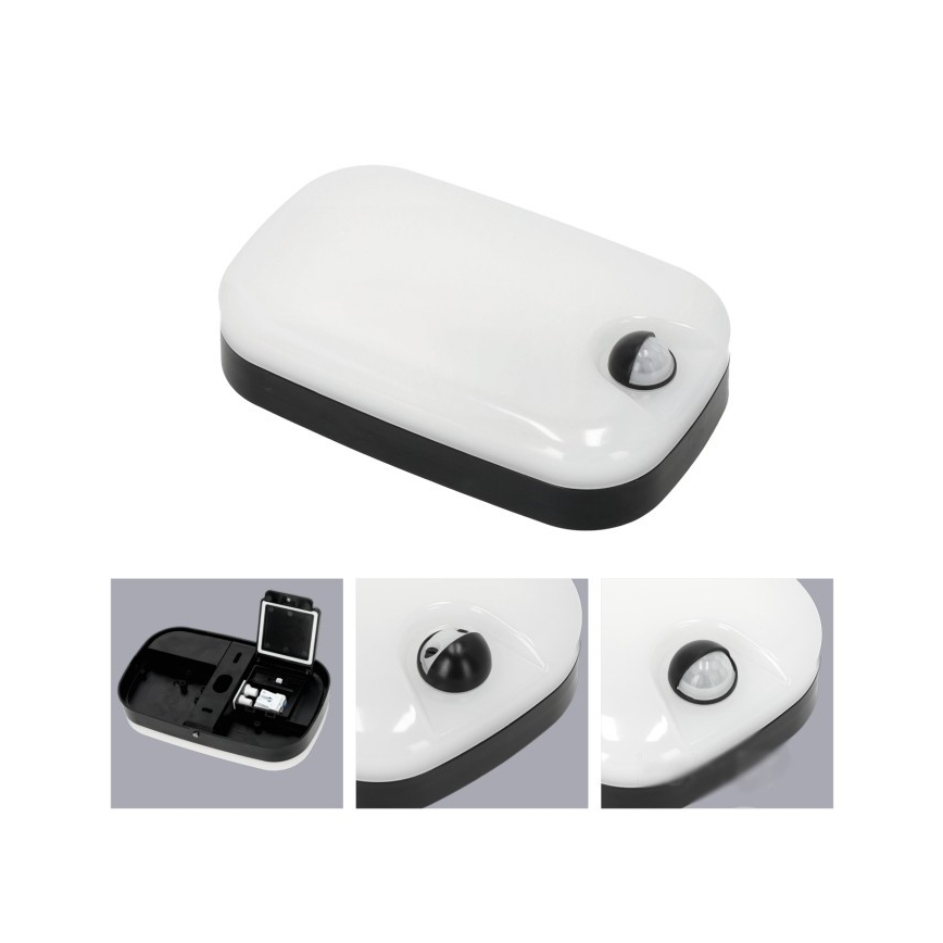 LED Lampada da parete per esterni con sensore di movimento e crepuscolare BAVANO LED/15W/230V 3000/4000/5700K IP54