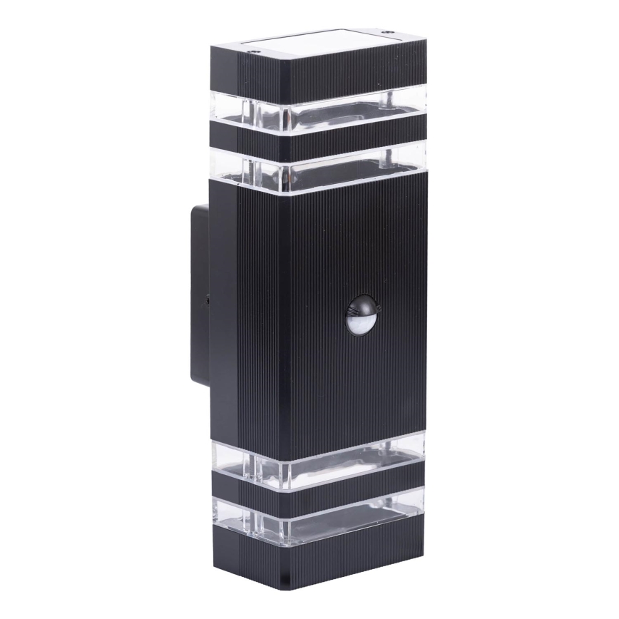 Applique da esterno con sensore BREZZA 2xGU10/35W/230V IP65
