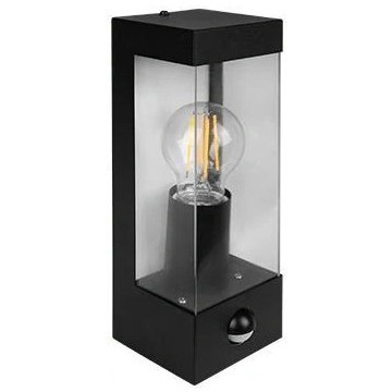 Applique da esterno con sensore di movimento e crepuscolare 1xE27/15W/230V IP44 nero