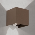 Applique da esterno con sensore di movimento e sensore crepuscolare CUBE-S LED/13W/230V IP54 marrone