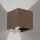 Applique da esterno con sensore di movimento e sensore crepuscolare CUBE-S LED/13W/230V IP54 marrone