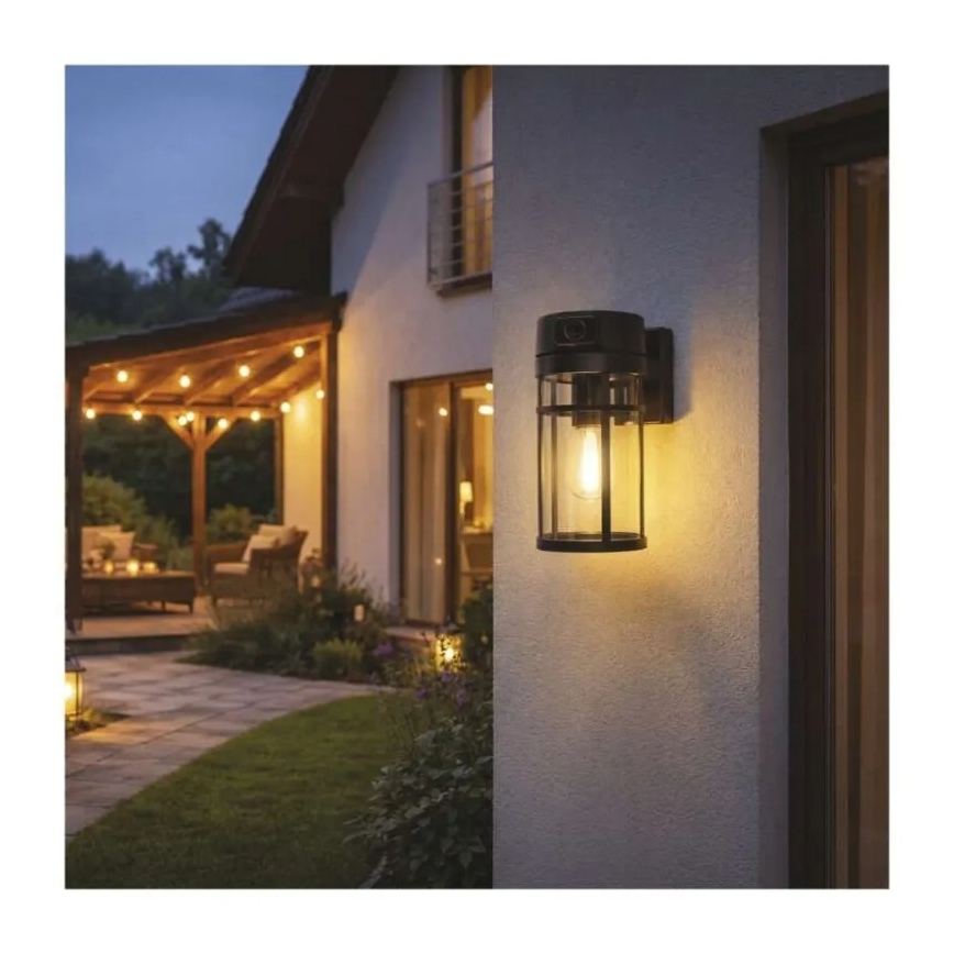 Applique da esterno con telecamera GOSMART 1xE27/15W/230V Wi-Fi IP44