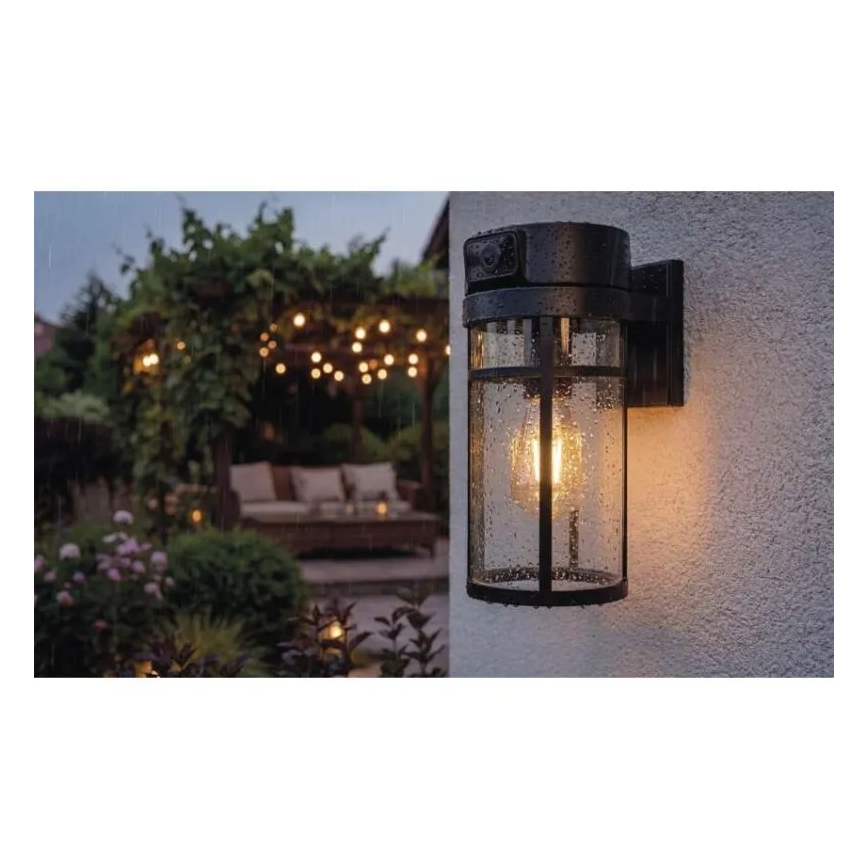 Applique da esterno con telecamera GOSMART 1xE27/15W/230V Wi-Fi IP44