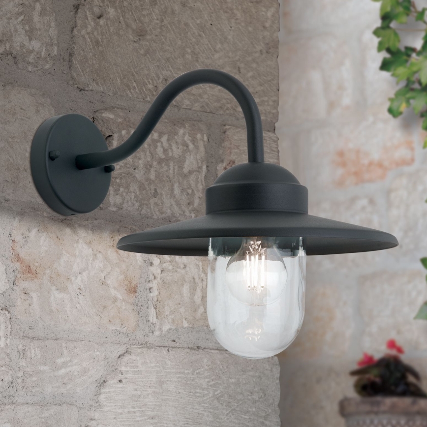 Applique da esterno EDWARD 1xE27/60W/230V IP44 nero