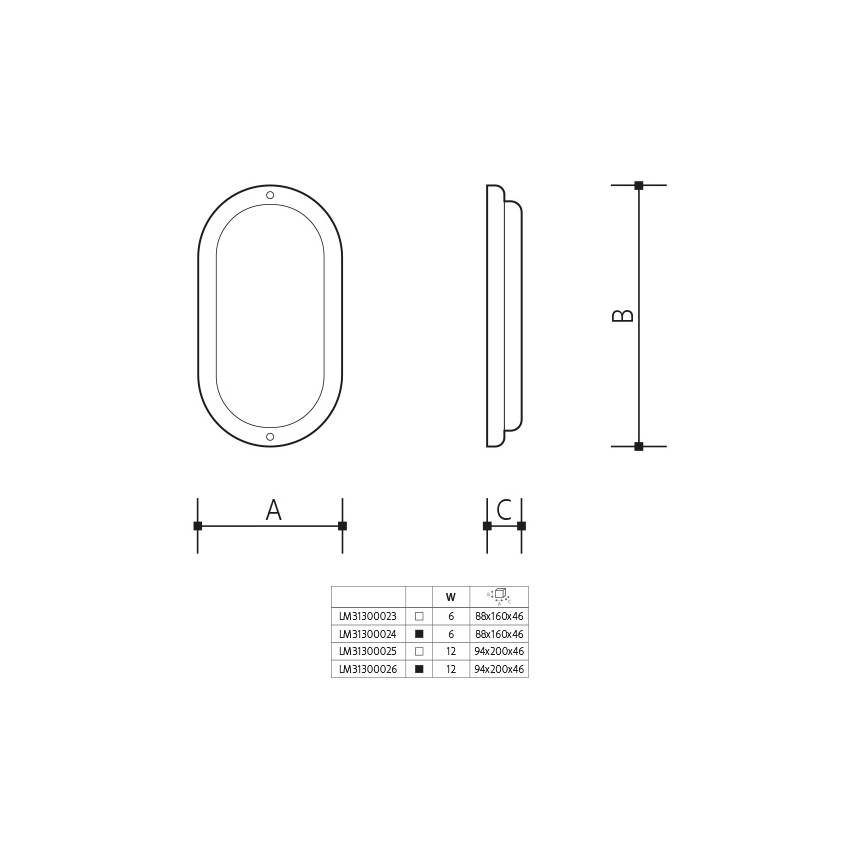 Applique da esterno LED 12W/230V IP54 bianca
