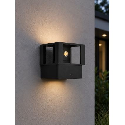 Applique da esterno LED/12W/230V IP54 nera