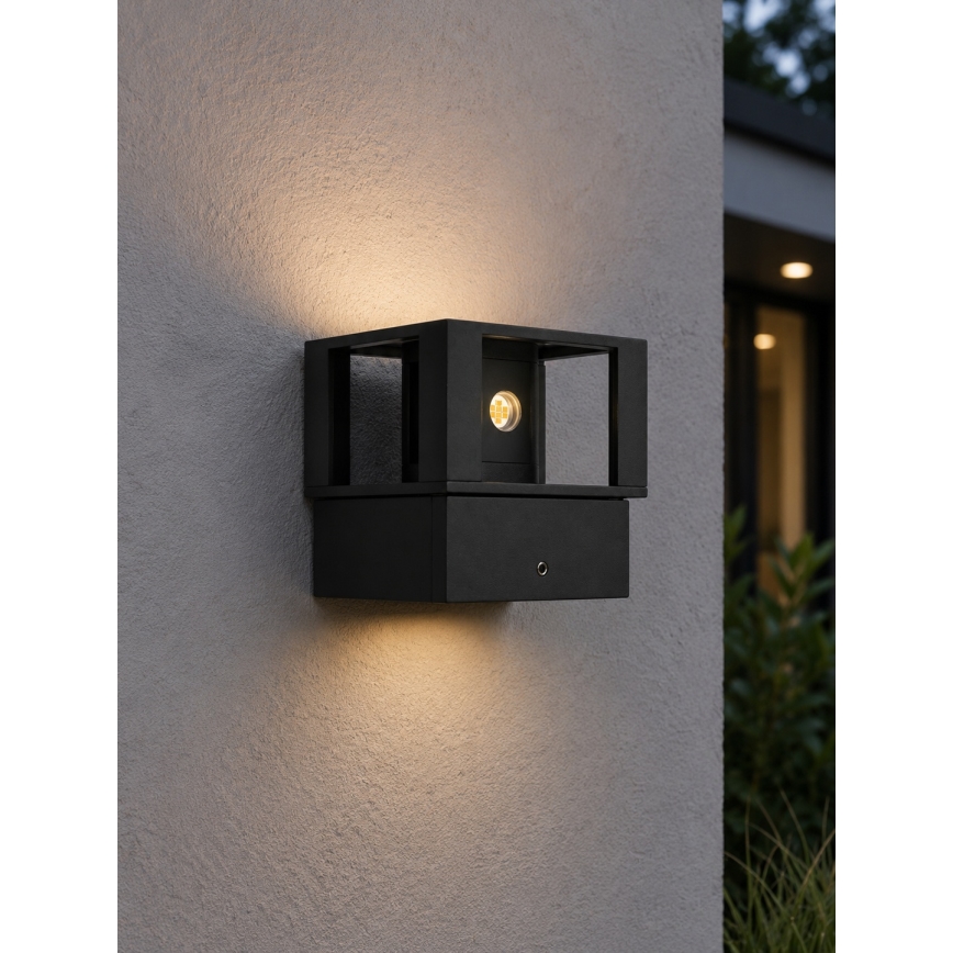 Applique da esterno LED/12W/230V IP54 nera