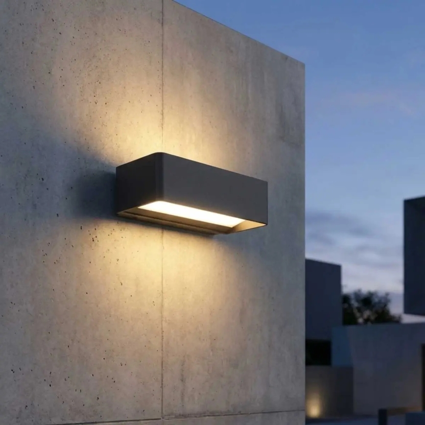 Applique da esterno LED/13W/230V IP65 nera