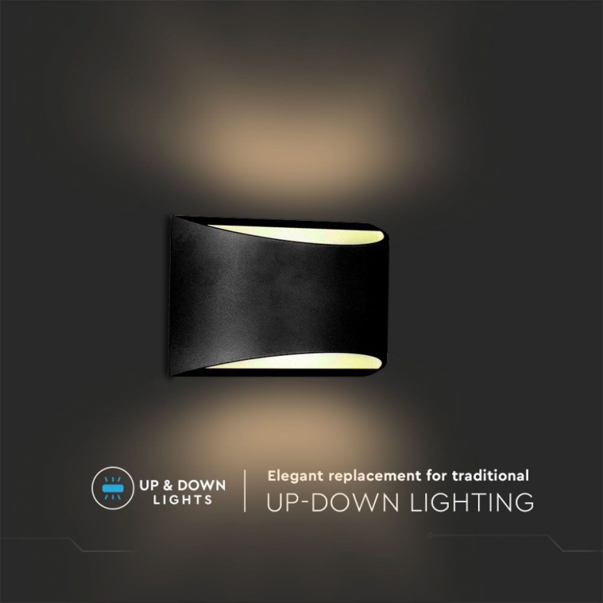 Applique da esterno LED 9W/230V 4000K IP54 nera