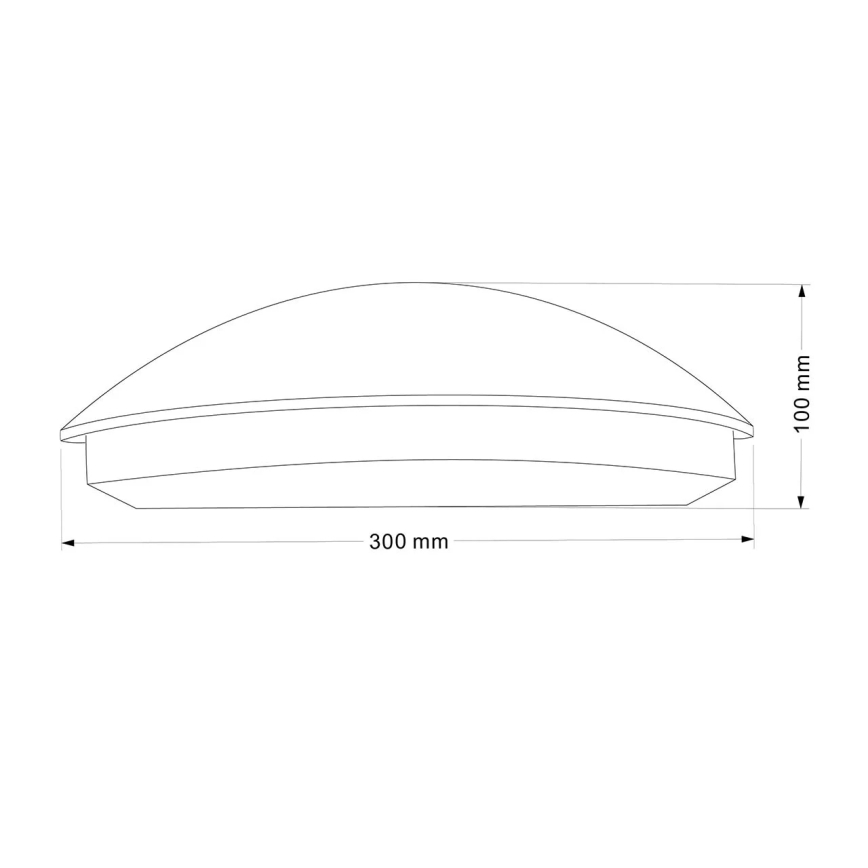 Applique da esterno LED ALABAMA LED/12W/230V IP54 nero