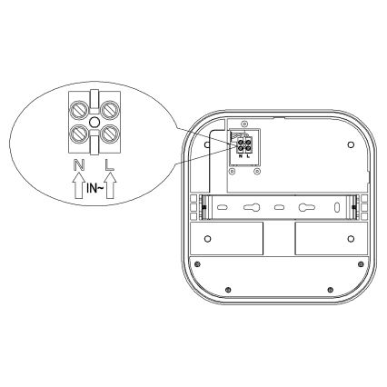 Applique da esterno LED con sensore di movimento e crepuscolare BARI LED/20W/230V 4000K IP65