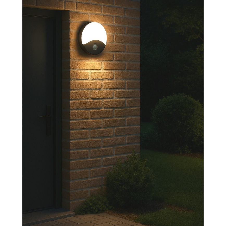 Applique da esterno LED con sensore di movimento LED/18W/230V IP44 antracite