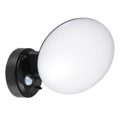 Applique LED da esterno con sensore di movimento e sensore crepuscolare OLAF LED/10W/230V IP44 nero