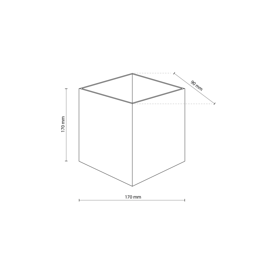 Applique da esterno LED CUBE LED/10W/230V IP54 beige